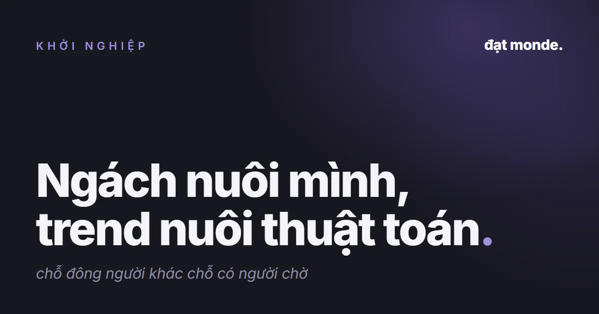 Ảnh bìa bài Ngách nuôi mình, trend nuôi thuật toán
