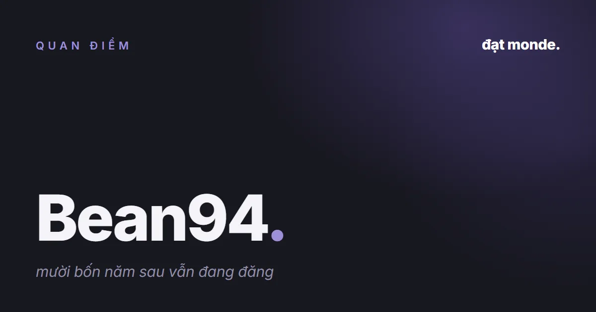 Ảnh bìa bài Bean94